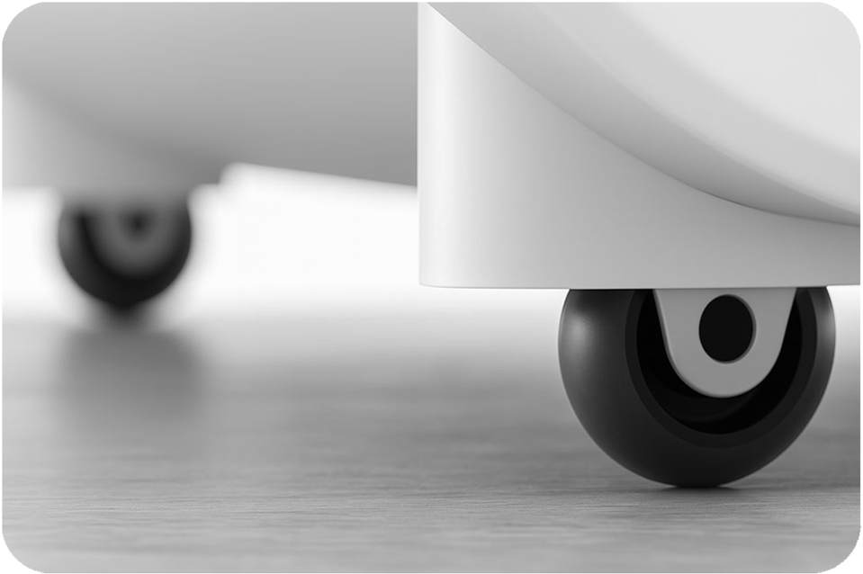 Vocopod's acoustic booth's are easy movable