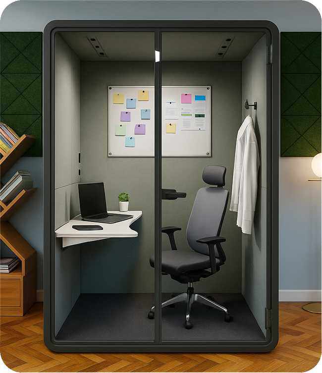 Vocopod's acoustic booths